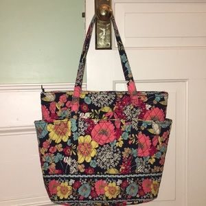 Vera Bradley multi pocket tote